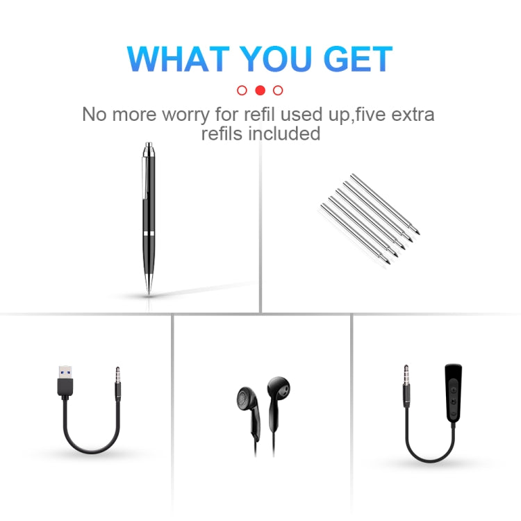 Q90 Intelligent HD Digital Noise Reduction Recording Pen, Capacity:4GB(Black) - Recording Pen by PMC TechLife | Online Shopping South Africa | PMC TechLife | Buy Now Pay Later Mobicred