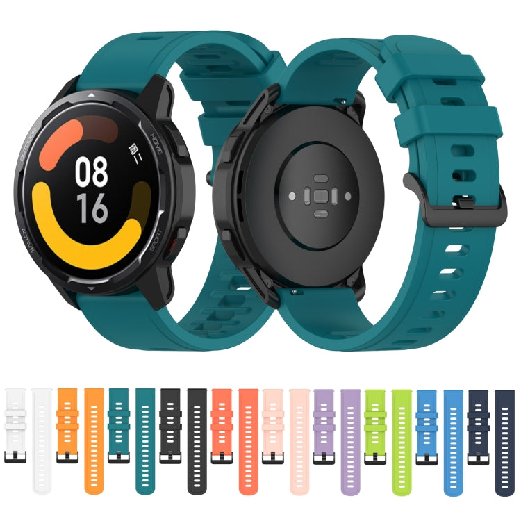For Xiaomi Watch S1 Active / Watch Color 2 Solid Color Silicone Watch Band(Black) - free shipping - PMC TechLife - Order now!