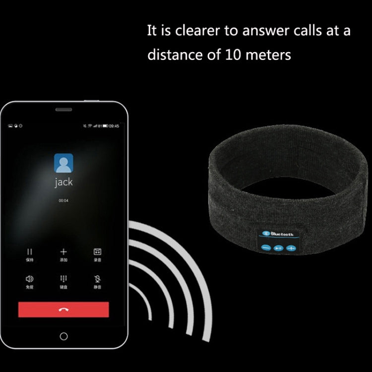 Bluetooth Headset Sports Headband Outdoor Running Yoga Sweat-Absorbent Headscarf, Colour: Dark Gray - Smart Hats by PMC TechLife | Online Shopping South Africa | PMC TechLife | Buy Now Pay Later Mobicred