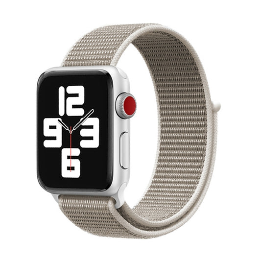 For Apple Watch 46mm / 49mm / 45mm / 44mm Simple Fashion Nylon Watch Band with Magic Stick(Light Grey) - Watch Bands by PMC Jewellery | Online Shopping South Africa | PMC Jewellery | Buy Now Pay Later Mobicred