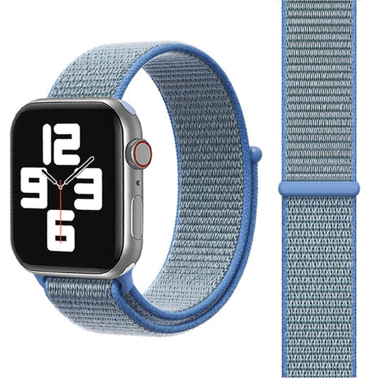 For Apple Watch 46mm / 49mm / 45mm / 44mm Simple Fashion Nylon Watch Band with Magic Stick(Blue) - Watch Bands by PMC Jewellery | Online Shopping South Africa | PMC Jewellery | Buy Now Pay Later Mobicred