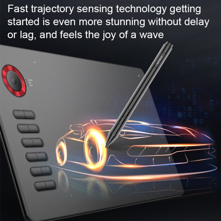 VEIKK A15PRO 10x6 inch 5080 LPI Type-C Interface Smart Touch Electronic Graphic Tablet (Red) - free shipping - PMC Jewellery - Order now!