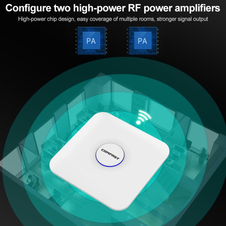 COMFAST CF-E375AC 1300Mbps Dual Band Wireless Indoor Ceiling AP 2.4G+5.8GHz WiFi Access Point - free shipping - PMC Jewellery - Order now!
