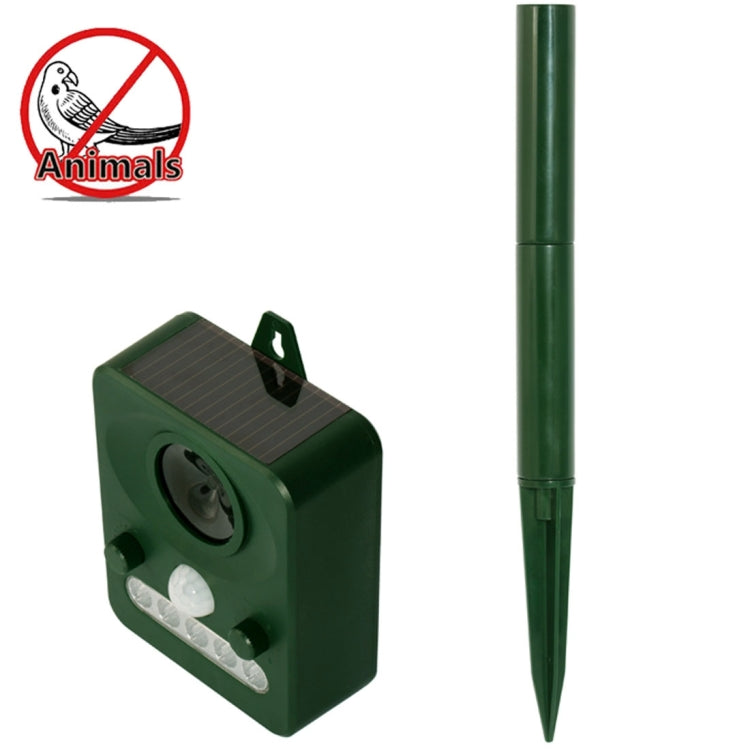 Environmental Friendly White + Red Light Solar-powered LED Ultrasonic Animal Repeller Bird Cat Dog Control Device With 6.5V / 0.1W Solar Panel & PIR Sensor & Light Sensor, Got the CE / ROHS Certification - Outdoor Insect Repellent by PMC TechLife | Online Shopping South Africa | PMC TechLife | Buy Now Pay Later Mobicred