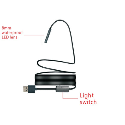 YPC110 8mm 2.0MP HD Camera WiFi Endoscope Snake Tube Inspection Camera with 8 LED, Waterproof IP68, Lens Diameter: 8mm, Length: 10m, Soft Line -  by PMC Jewellery | Online Shopping South Africa | PMC Jewellery | Buy Now Pay Later Mobicred