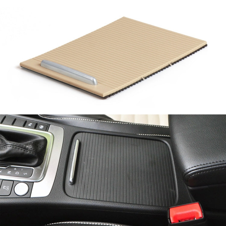 Car Center Console Water Cup Holder Cover Trim for Volkswagen Magotan / CC / Passat, Left Driving(Dark Beige) - Stowing Tidying by PMC Jewellery | Online Shopping South Africa | PMC Jewellery