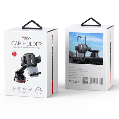 Yesido C261 Suction Cup Type Telescopic Car Phone Holder - Car Holders by Yesido | Online Shopping South Africa | PMC Jewellery | Buy Now Pay Later Mobicred