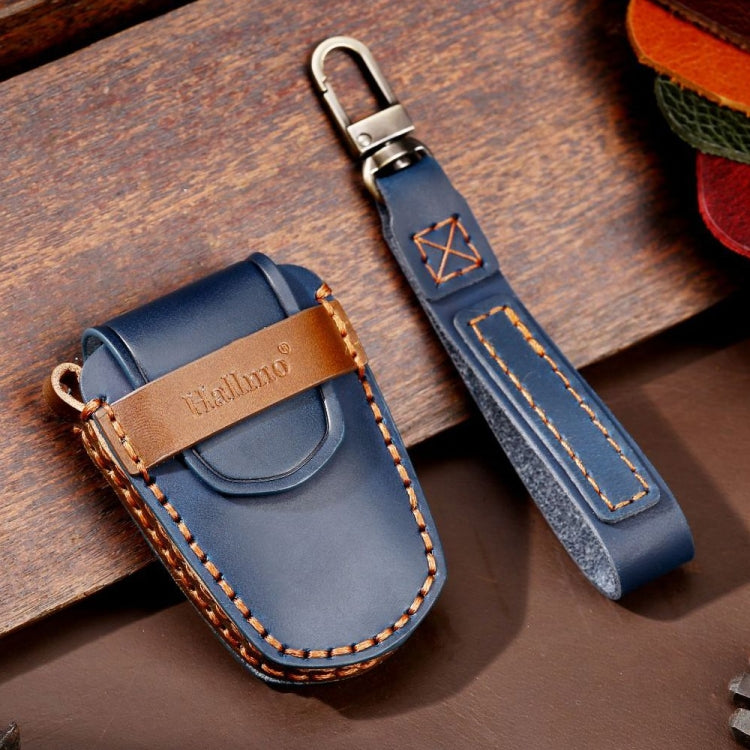 For Cadillac / CT5 / CT6 / XT6 4-button C086 Car Key Leather Protective Case (Blue) - Car Key Cases by PMC TechLife | Online Shopping South Africa | PMC TechLife | Buy Now Pay Later Mobicred