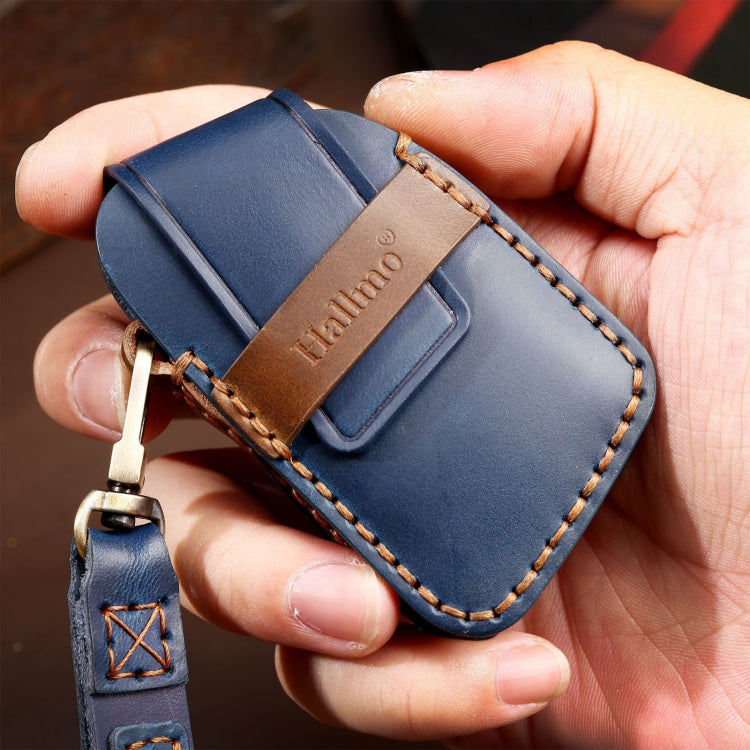 For Cadillac / CT5 / CT6 / XT6 C088 Car Key Leather Protective Case (Blue) - Car Key Cases by PMC TechLife | Online Shopping South Africa | PMC TechLife | Buy Now Pay Later Mobicred