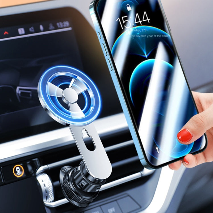 F73 MagSafe Magnetic Suction 360 Degree Rotating Car Phone Holder (Black) - Car Holders by PMC TechLife | Online Shopping South Africa | PMC TechLife | Buy Now Pay Later Mobicred