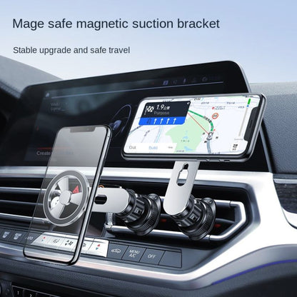 F73 MagSafe Magnetic Suction 360 Degree Rotating Car Phone Holder (Black) - Car Holders by PMC Jewellery | Online Shopping South Africa | PMC Jewellery | Buy Now Pay Later Mobicred