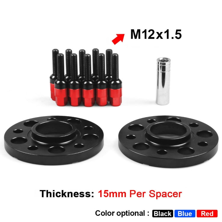 For Mercedes-Benz 15mm Car Modified Wheel Hub Flange Center Wheel Spacer with M12x1.5 Screws (Red) - Wheels Tires & Parts by PMC Jewellery | Online Shopping South Africa | PMC Jewellery