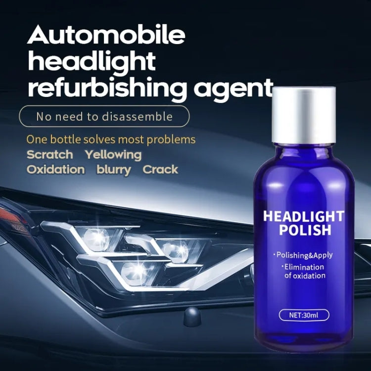 Car Headlight Scratch Yellowing Repair Fluid Set, Capacity: 30ml - free shipping - PMC TechLife - Order now!