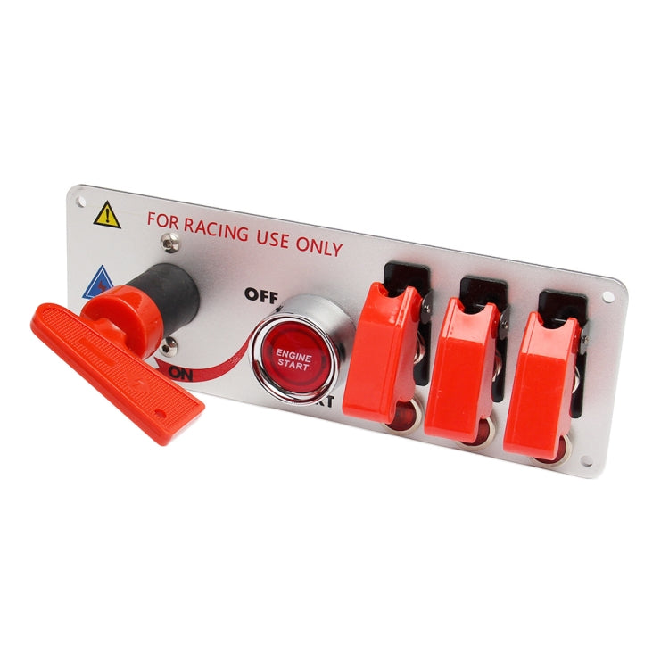 12V Racing Car LED Ignition Switch One Key Start Combination Panel - Car Switches by PMC TechLife | Online Shopping South Africa | PMC TechLife | Buy Now Pay Later Mobicred