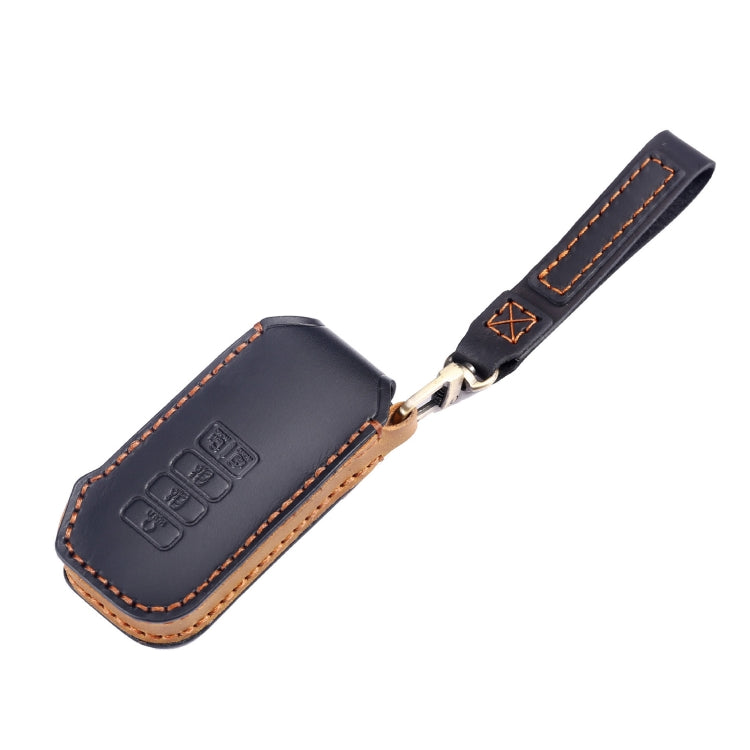 For Kia 5-button Hallmo Car Cowhide Leather Key Protective Cover Key Case(Brown) - free shipping - PMC TechLife - Order now!
