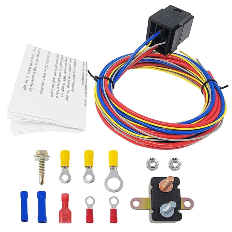 Universal 30A 12V Electric Fuel Pump Relay Kit - DIY Cables by PMC TechLife | Online Shopping South Africa | PMC TechLife | Buy Now Pay Later Mobicred