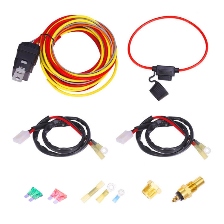 Car 12V 40A 165-185 Degree Electric Cooling Fan Thermostat Temperature Sensor Switch Set - DIY Cables by PMC TechLife | Online Shopping South Africa | PMC TechLife | Buy Now Pay Later Mobicred
