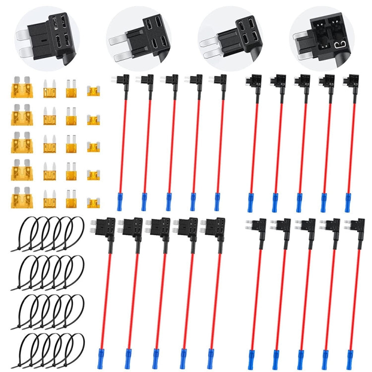 20 in 1 Car Blade Fuse Holder Kits with Cable - Fuse by PMC TechLife | Online Shopping South Africa | PMC TechLife | Buy Now Pay Later Mobicred