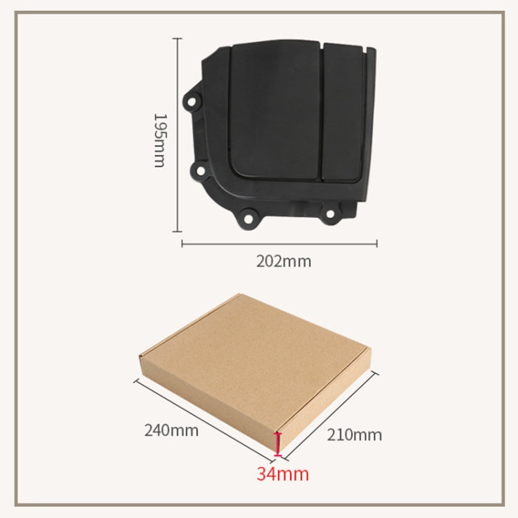 For BMW 3 Series E93 Left Driving Car Convertible Rear Platform Right Hinge Cover Folding Cover 5437 7175 480(Black) - free shipping - PMC TechLife - Order now!