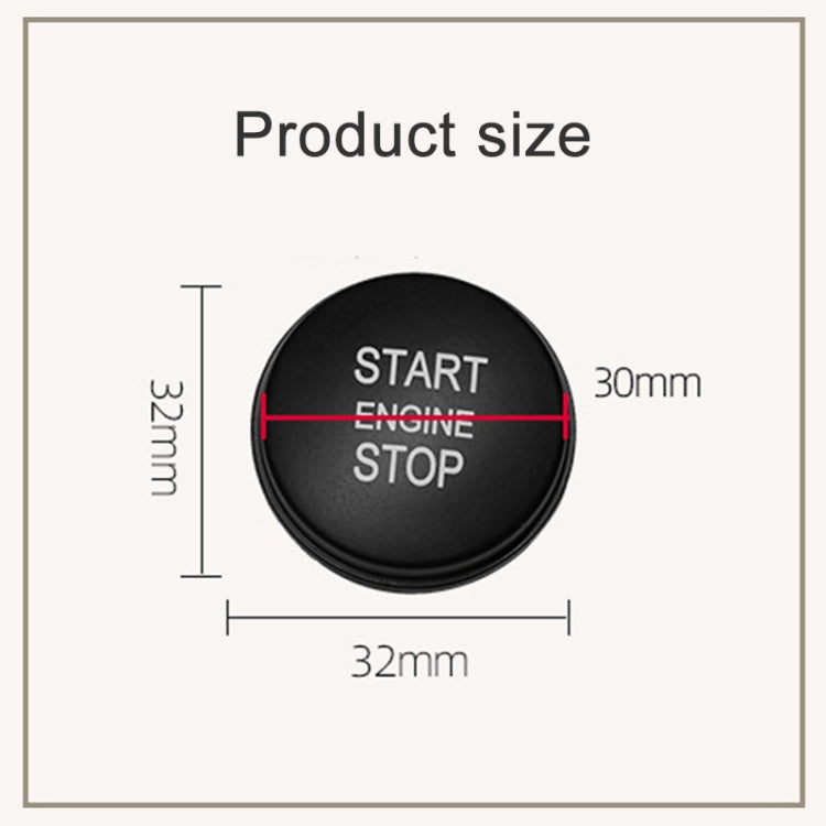 One-key Start Engine Stop Switch Button for Land Rover Range Rover Executive, Left Driving (Black) - Car Switches by PMC TechLife | Online Shopping South Africa | PMC TechLife | Buy Now Pay Later Mobicred