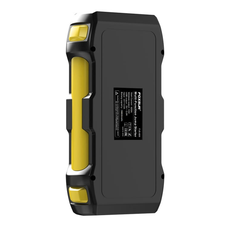 FOXSUR FJS-800 12V Car Multifunctional Wireless Charging Emergency Start Power Supply (Yellow) - Power Bank by FOXSUR | Online Shopping South Africa | PMC Jewellery