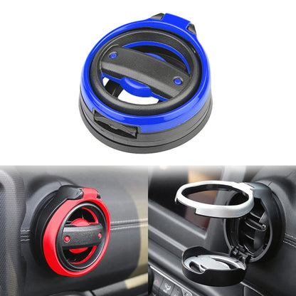 For Jeep Wrangler JK 2007-2017 JL / JT 2018+ Car Air Conditioner Air Vent Water Cup Holder (Blue) - Car Drink Holders by PMC Jewellery | Online Shopping South Africa | PMC Jewellery | Buy Now Pay Later Mobicred