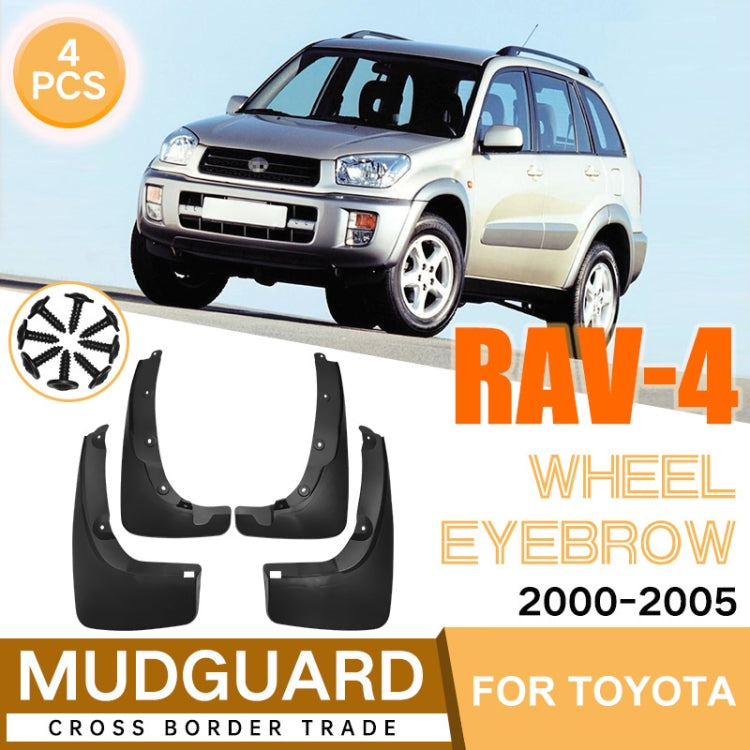 For Toyota RAV4 Wheel Eyebrow 2000-2005 4pcs/Set Car Auto Soft Plastic Splash Flaps Fender Guard - free shipping - PMC TechLife - Order now!