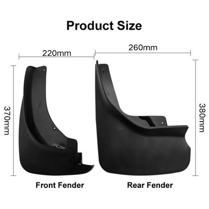 For Ford Explorer 2011-2019 4pcs/Set Car Auto Soft Plastic Splash Flaps Fender Guard - Mudguards by PMC Jewellery | Online Shopping South Africa | PMC Jewellery | Buy Now Pay Later Mobicred