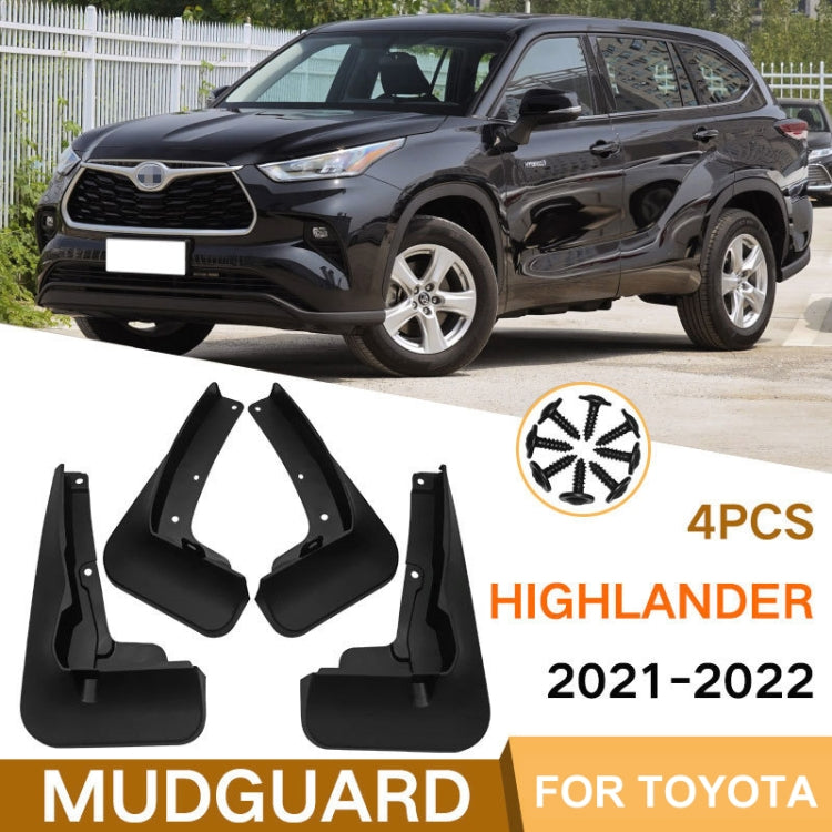 For Toyota Highlander 2021-2022 4pcs/Set Car Auto Soft Plastic Splash Flaps Fender Guard - free shipping - PMC TechLife - Order now!