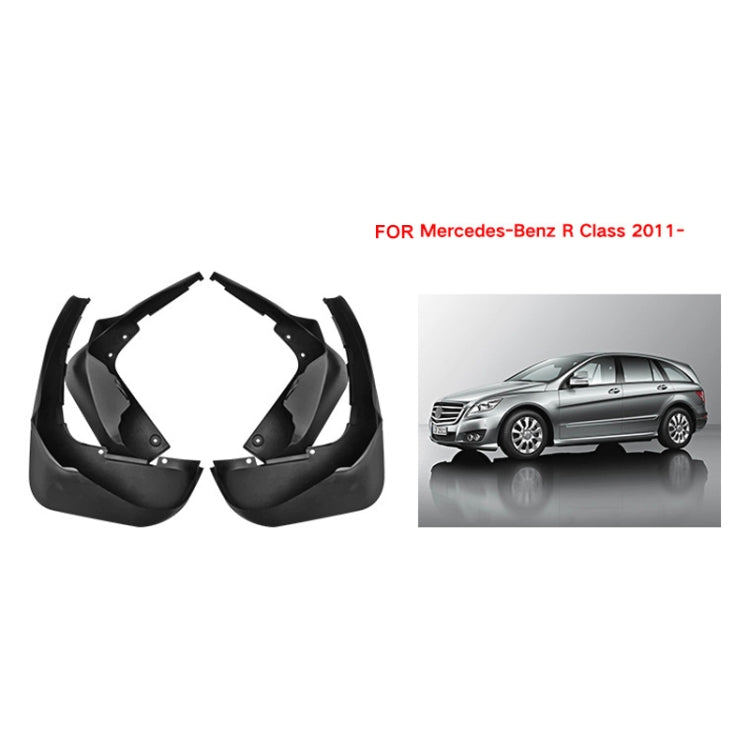 For Mercedes-Benz R-class 2011-2022 4pcs/Set Car Auto Soft Plastic Splash Flaps Fender Guard - Mudguards by PMC TechLife | Online Shopping South Africa | PMC TechLife | Buy Now Pay Later Mobicred