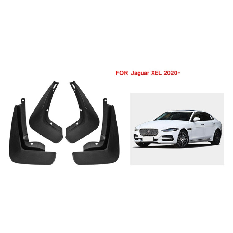 For Jaguar XEL 2020 4pcs/Set Car Auto Soft Plastic Splash Flaps Fender Guard - Mudguards by PMC Jewellery | Online Shopping South Africa | PMC Jewellery | Buy Now Pay Later Mobicred