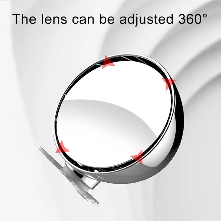 3R-043 Auxiliary Rear View Mirror Car Adjustable Blind Spot Mirror Wide Angle Auxiliary  Side Mirror, Diameter: 60mm (Black) - Interior Mirrors by 3R | Online Shopping South Africa | PMC TechLife | Buy Now Pay Later Mobicred