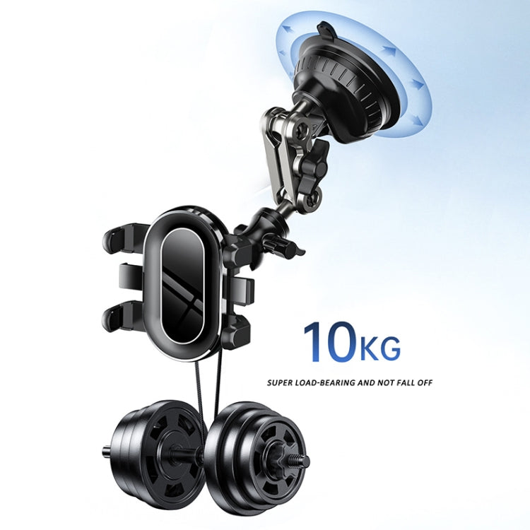 Car Universal Overhead Camera Suction Cup Phone Holder, Short Style with Bluetooth Remote Control - Car Holders by PMC TechLife | Online Shopping South Africa | PMC TechLife | Buy Now Pay Later Mobicred