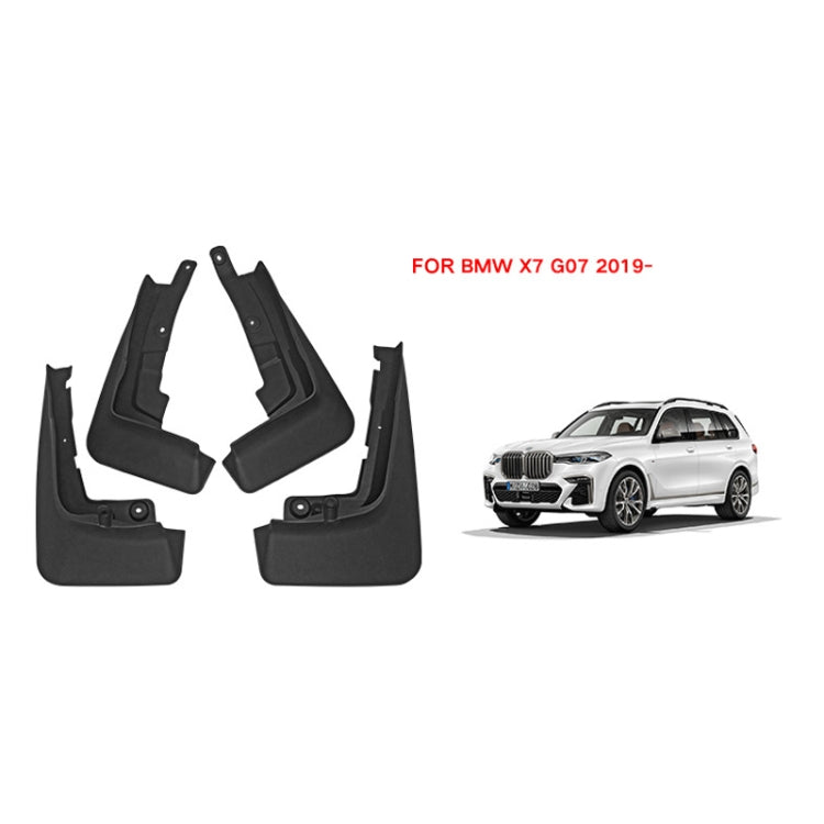 For BMW X7 2019-2023 4pcs/Set Car Auto Soft Plastic Splash Flaps Fender Guard without Pedals - Mudguards by PMC TechLife | Online Shopping South Africa | PMC TechLife | Buy Now Pay Later Mobicred