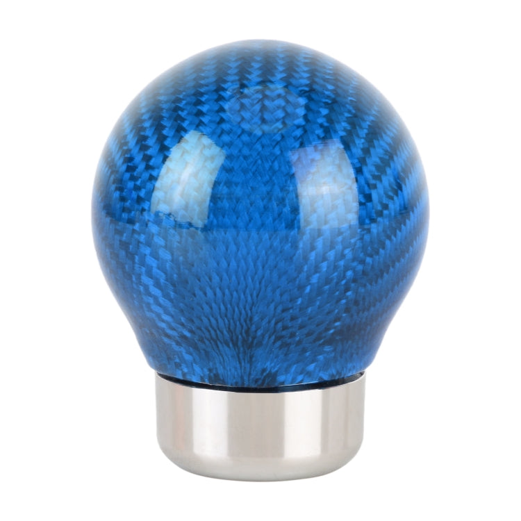 Car Carbon Fiber Pattern Gear Shift Knob Round Modified Gear Shift Head (Blue) - Shift Knob by PMC TechLife | Online Shopping South Africa | PMC TechLife | Buy Now Pay Later Mobicred