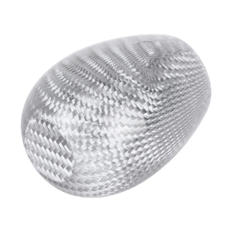 Car Carbon Fiber Pattern Gear Shift Knob Short Style Duck Egg Type Automatic Gear Head (Silver) - Shift Knob by PMC TechLife | Online Shopping South Africa | PMC TechLife | Buy Now Pay Later Mobicred