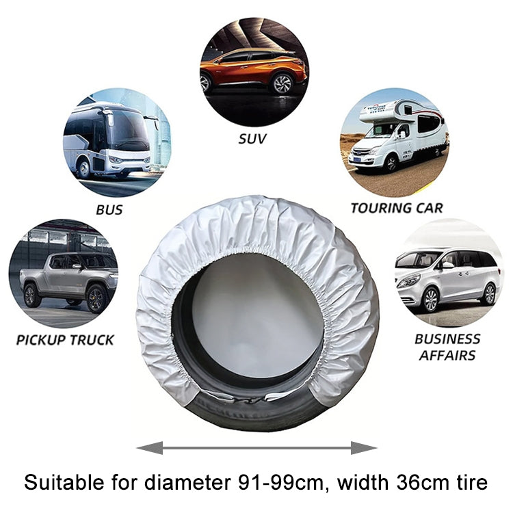 4pcs / Set Car Tire 420D Oxford Cloth Protective Cover, Diameter: 91-99cm, Width: 36cm - Window Foils & Solar Protection by PMC Jewellery | Online Shopping South Africa | PMC Jewellery | Buy Now Pay Later Mobicred