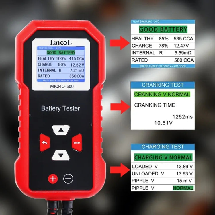 LCD Screen Car Battery Tester - Electronic Test by PMC TechLife | Online Shopping South Africa | PMC TechLife | Buy Now Pay Later Mobicred