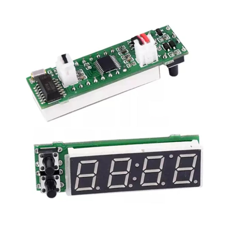 3 in 1 DC5-50V Car High-precision Electronic LED Luminous Clock + Thermometer + Voltmeter (Red) - Clocks & Car Meters by PMC TechLife | Online Shopping South Africa | PMC TechLife | Buy Now Pay Later Mobicred