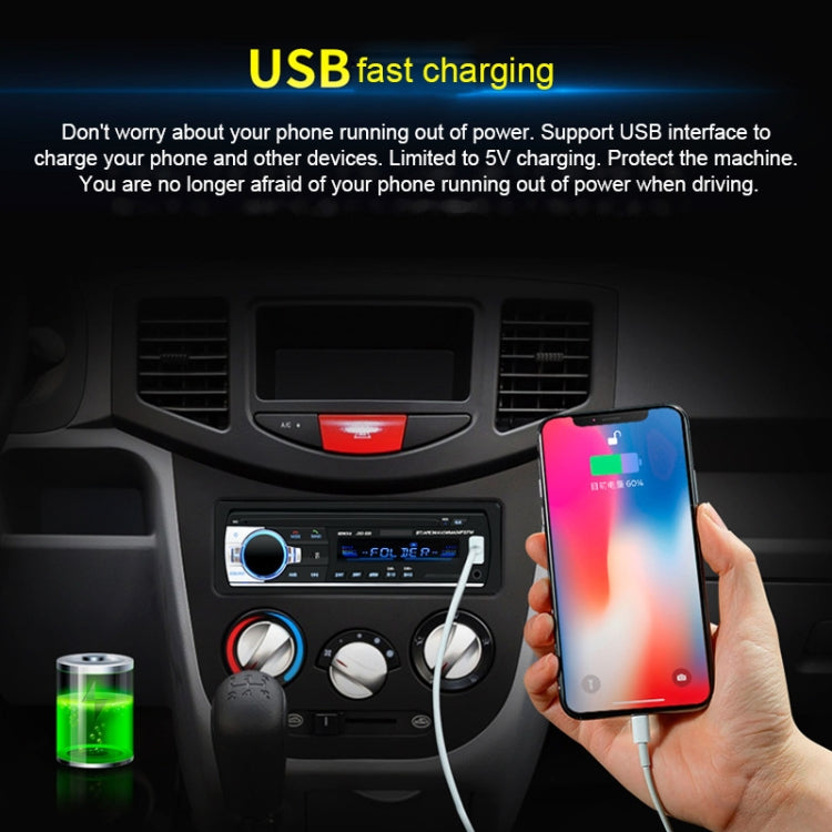 JSD-520 Car Stereo Radio MP3 Audio Player Support Bluetooth Hand-free Calling / FM / USB / SD, EU Plug Version - Car MP3 & MP4 & MP5 by PMC TechLife | Online Shopping South Africa | PMC TechLife | Buy Now Pay Later Mobicred