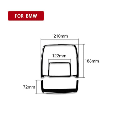 Car Reading Light Panel Decorative Sticker for BMW X5 E70 / X6 E71 2008-2013, Left and Right Drive Universal(Black) - Car Interior Mouldings by PMC Jewellery | Online Shopping South Africa | PMC Jewellery | Buy Now Pay Later Mobicred