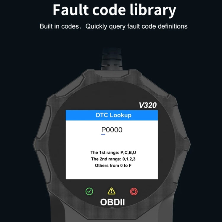 V320 Car OBD2 Diagnostic Instrument Fault Clear Code Reader - Electronic Test by PMC TechLife | Online Shopping South Africa | PMC TechLife | Buy Now Pay Later Mobicred