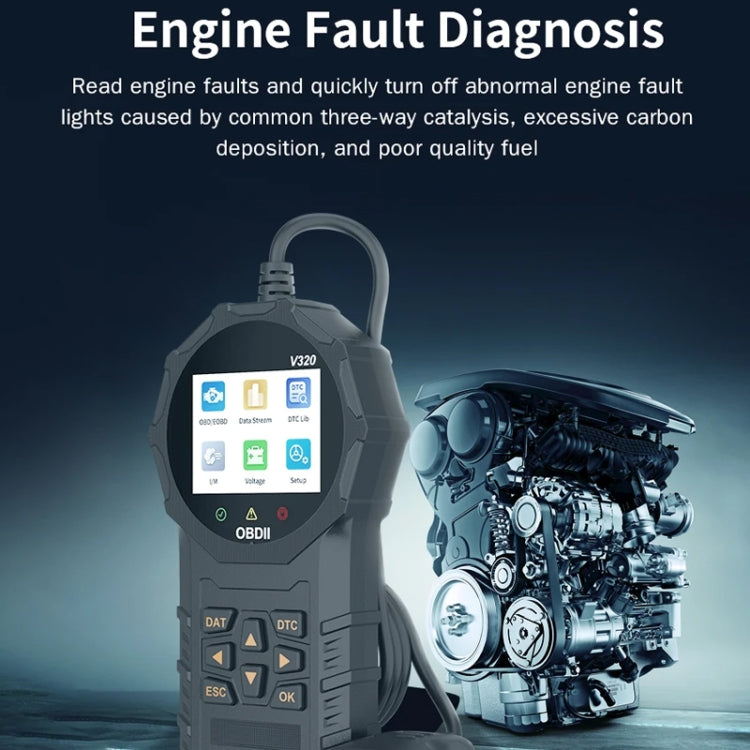 V320 Car OBD2 Diagnostic Instrument Fault Clear Code Reader - Electronic Test by PMC TechLife | Online Shopping South Africa | PMC TechLife | Buy Now Pay Later Mobicred