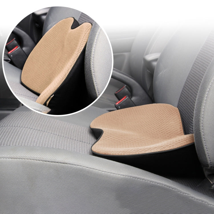 Car mini Seat Cushion Breathable Lumbar Seat Mat (Beige) - Seat Accessories by PMC Jewellery | Online Shopping South Africa | PMC Jewellery | Buy Now Pay Later Mobicred