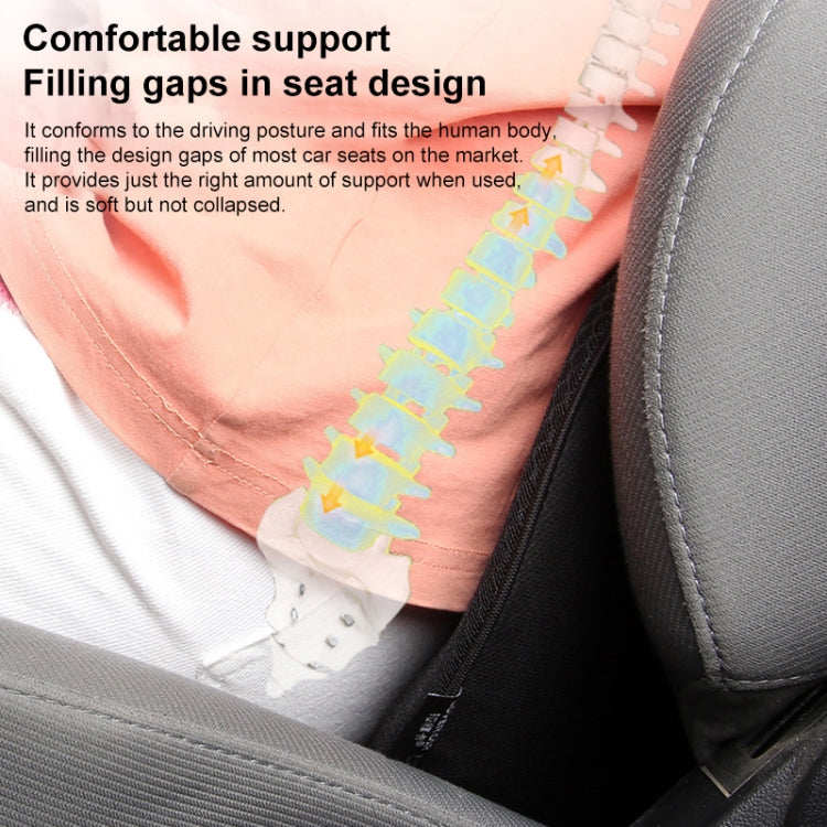 Car mini Seat Cushion Breathable Lumbar Seat Mat (Black) - Seat Accessories by PMC TechLife | Online Shopping South Africa | PMC TechLife | Buy Now Pay Later Mobicred