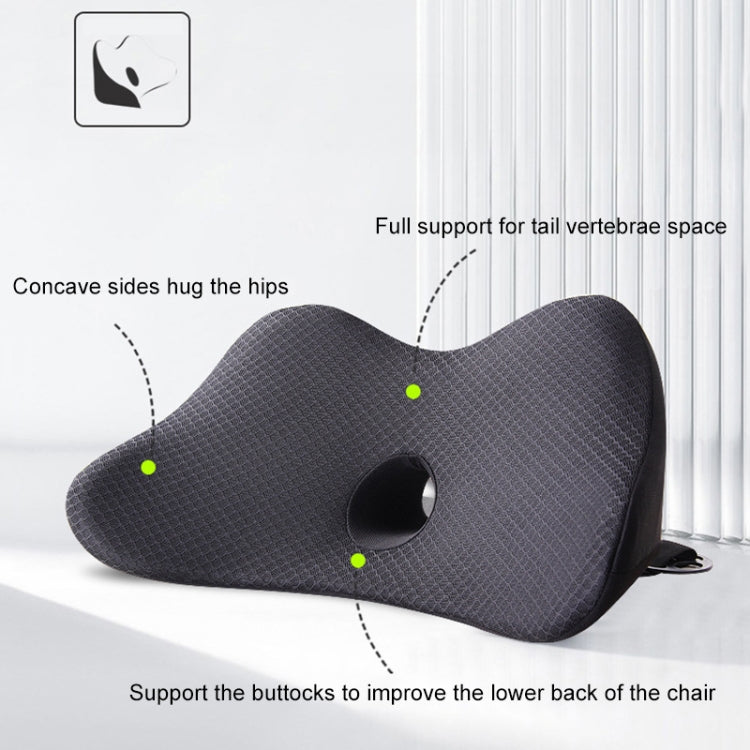Car Memory Foam Breathable Lumbar Cushion (Black) - free shipping - PMC TechLife - Order now!