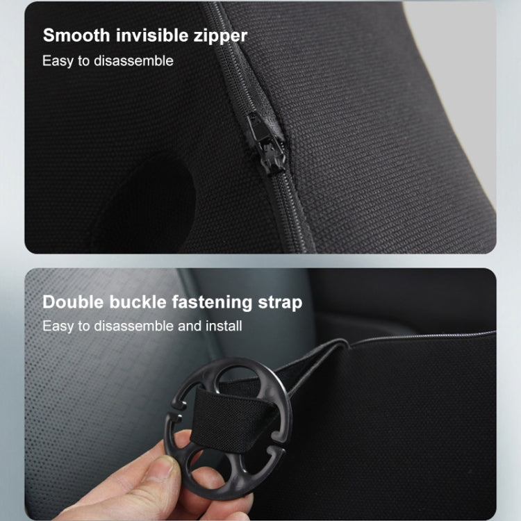 Car Memory Foam Breathable Lumbar Cushion (Black) - free shipping - PMC TechLife - Order now!