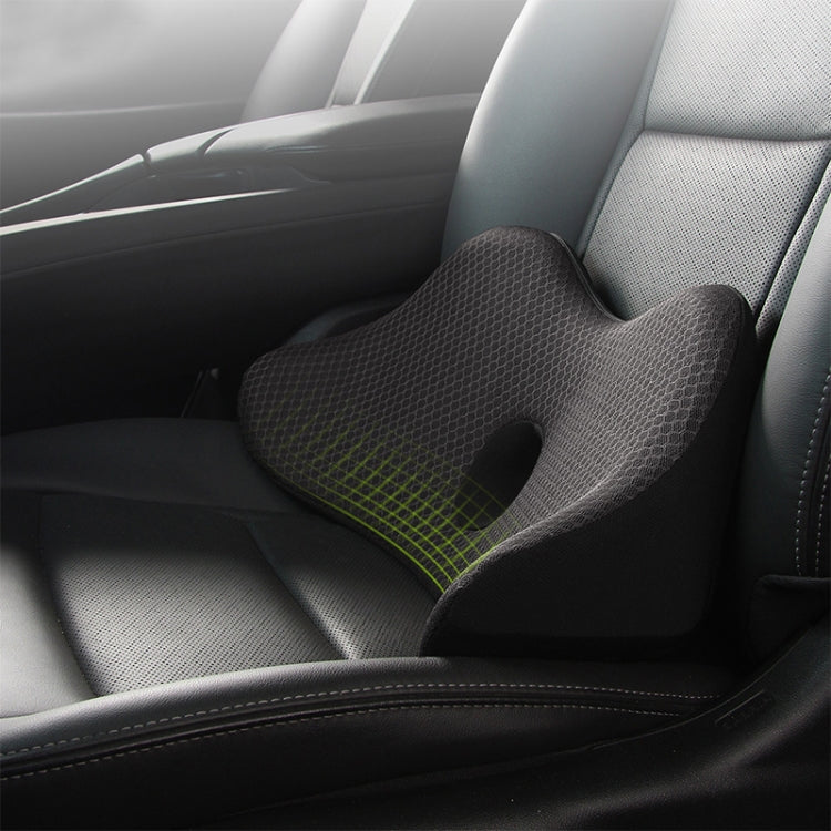 Car Memory Foam Breathable Lumbar Cushion (Black) - free shipping - PMC TechLife - Order now!