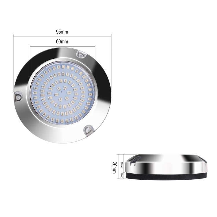 Ship / Yacht 10-30V 90LEDs Waterproof Stainless Steel Underwater Light (Red Light) - Marine Accessories & Parts by PMC TechLife | Online Shopping South Africa | PMC TechLife | Buy Now Pay Later Mobicred