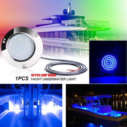 Ship / Yacht 10-30V 90LEDs Waterproof Stainless Steel Underwater Light (Green Light) - Marine Accessories & Parts by PMC Jewellery | Online Shopping South Africa | PMC Jewellery | Buy Now Pay Later Mobicred